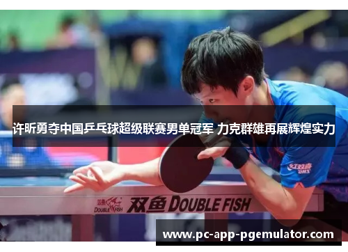 许昕勇夺中国乒乓球超级联赛男单冠军 力克群雄再展辉煌实力